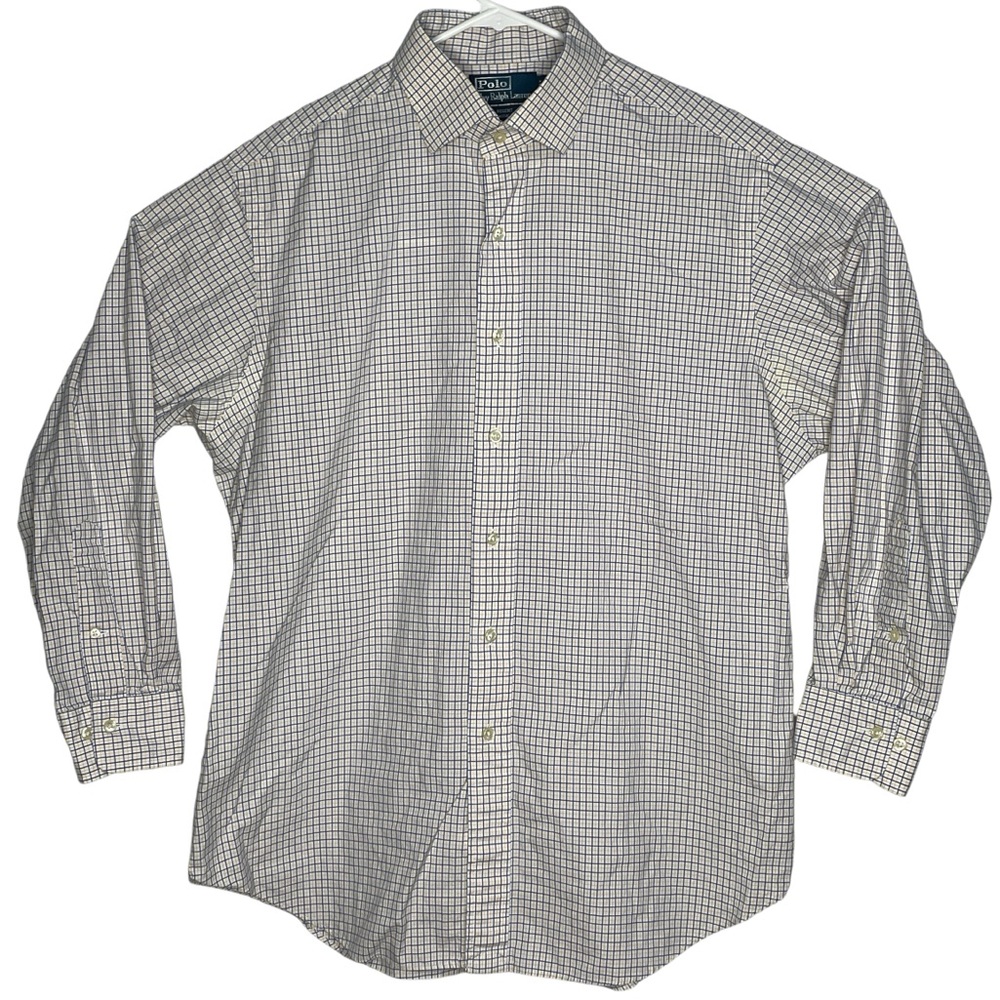 Polo Ralph Lauren Regent Classic Fit Button-Up Shirt Mens Size 16.5 32/33 Plaid